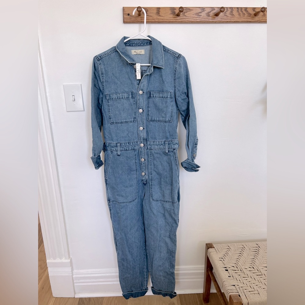 Madewell denim jumpsuit